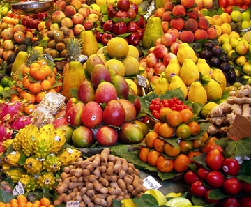 Foto mostrando vários frutos Foto mostrando vários frutos
