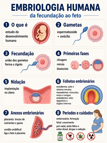 Infogr&aacute;fico sobre Embriologia Humana